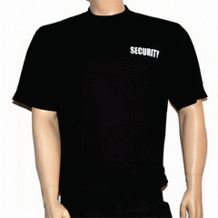 T-Shirt bedruckt "Security"